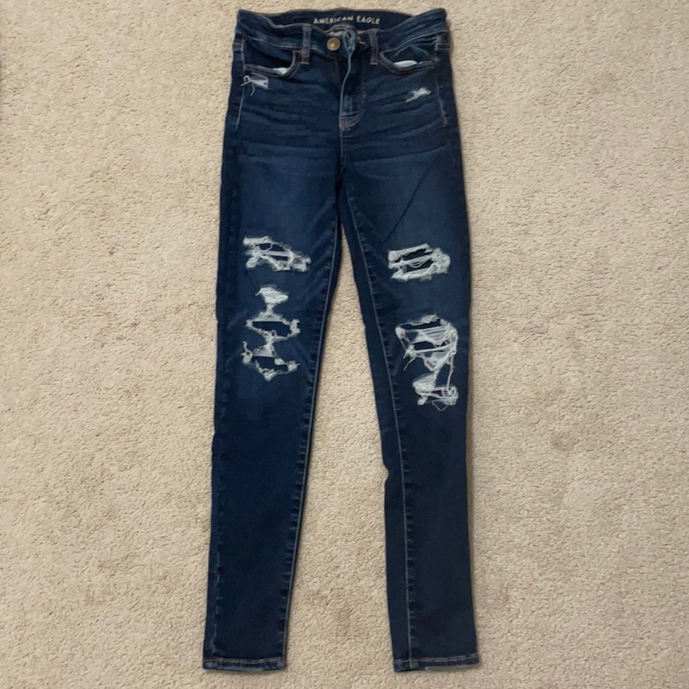 American Eagle ripped jeans